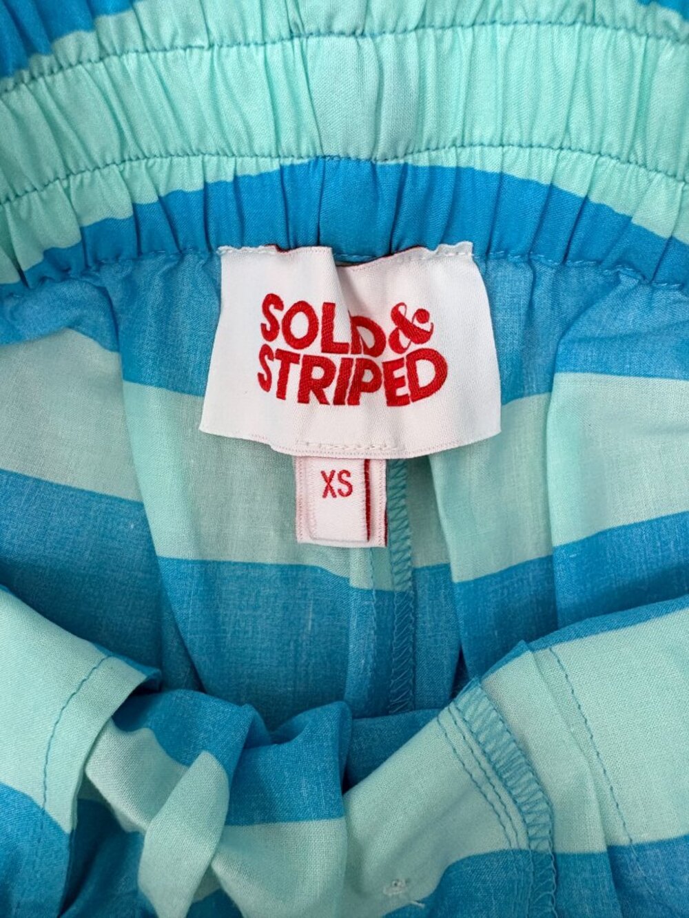 Solid & Striped LEXY BOXER Shorts & ARLETTE Shirt in Oxford Stripe sz: XS NWOT - Picture 5 of 13
